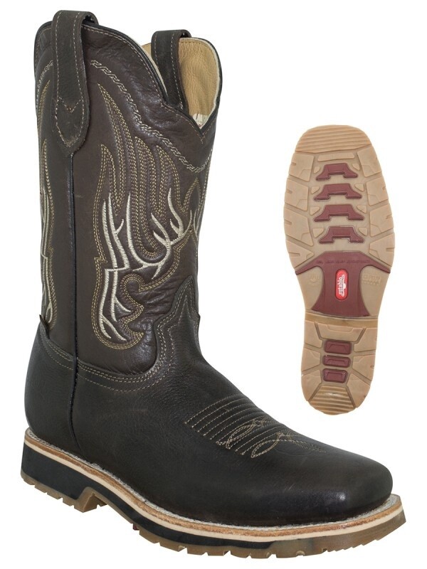 MEN'S WORK BOOT ESTABLO LEATHER BOVINO GRISLY CAFE
