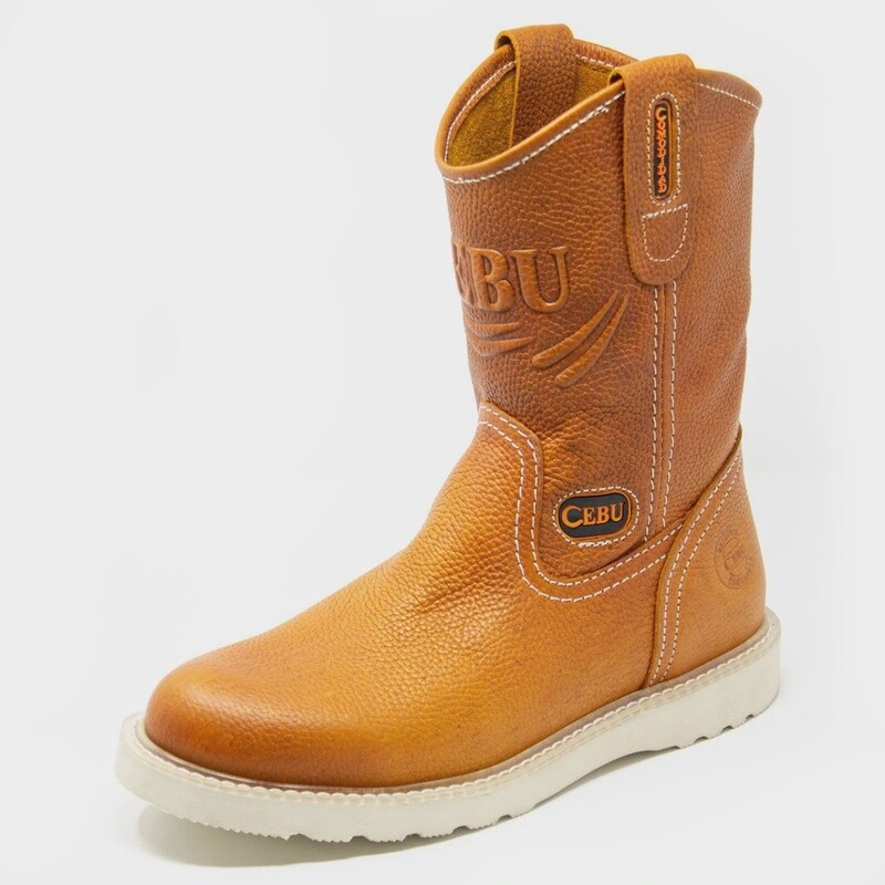 MEN'S RUL 500 TAN SOFT TOE 10" PULL ON WORK BOOTS