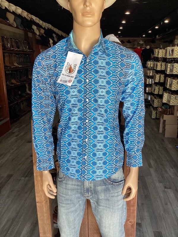 MEN’S AMERICAN WEST PRINTED SHIRT STYLE NO: PLAIN 28