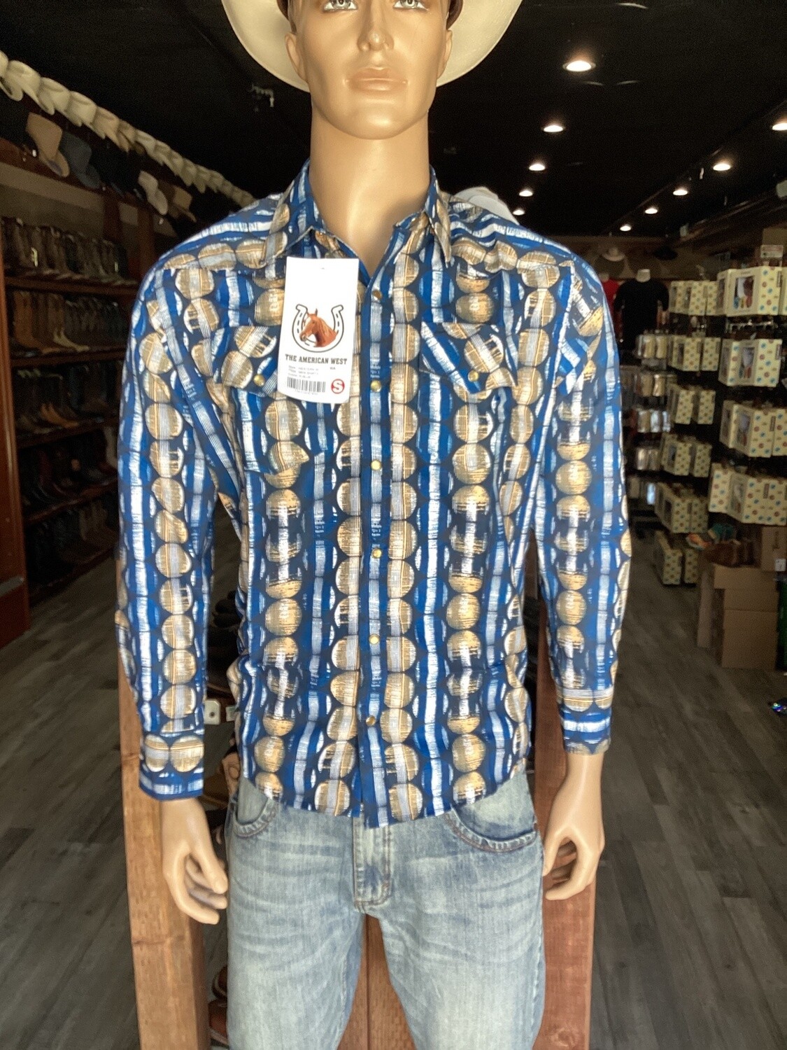 MEN’S AMERICAN WEST PRINTED SHIRT STYLE NO: WESTERN 30