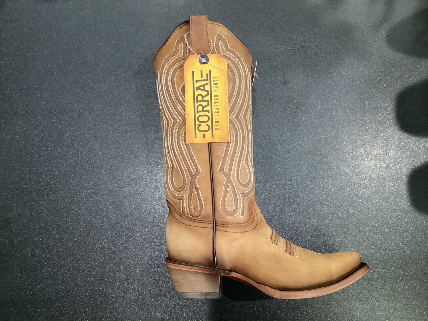 WOMEN'S CORRAL C3869 SHEDRON LASER & EMBROIDERY, Colour: SHEDRON, Size: 6