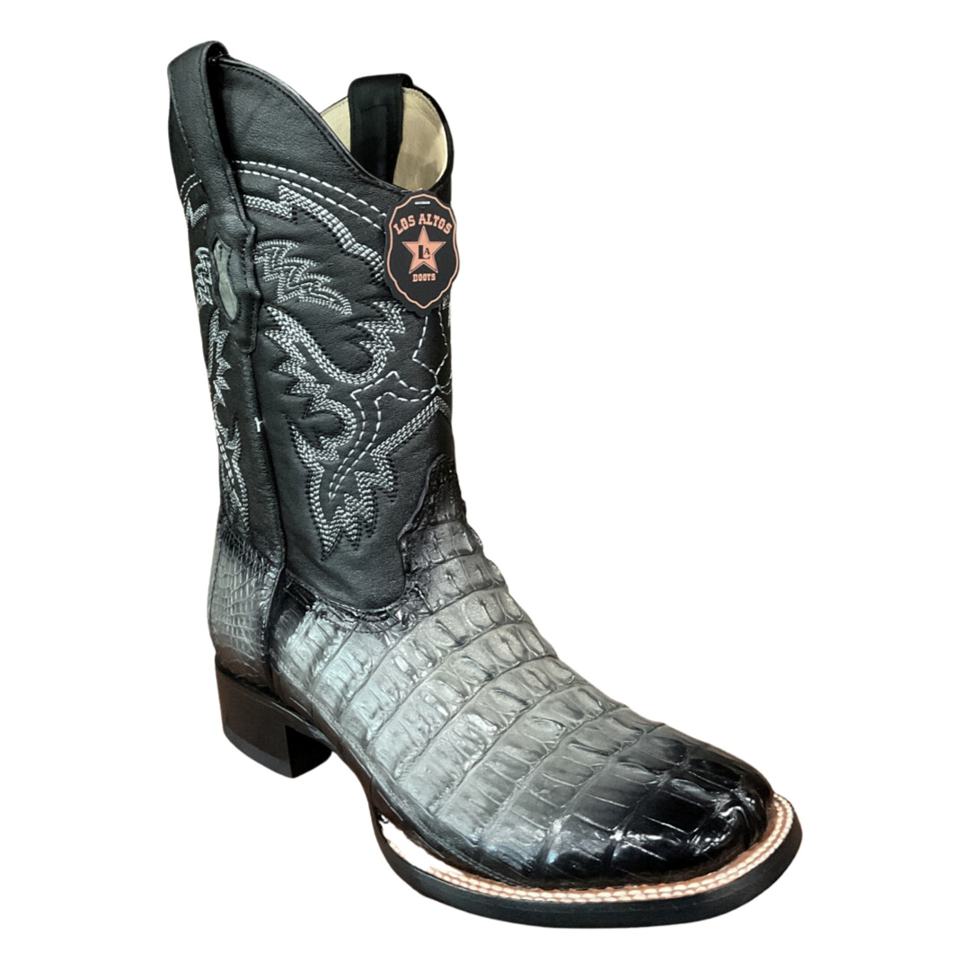 MEN’S LOS ALTOS 8220138 WIDE SQUARE TOE CAIMAN TAIL