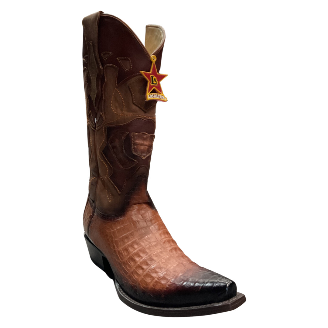 MEN’S LOS ALTOS 194RD8257-EE SQUARE TOE CAIMAN BELLY