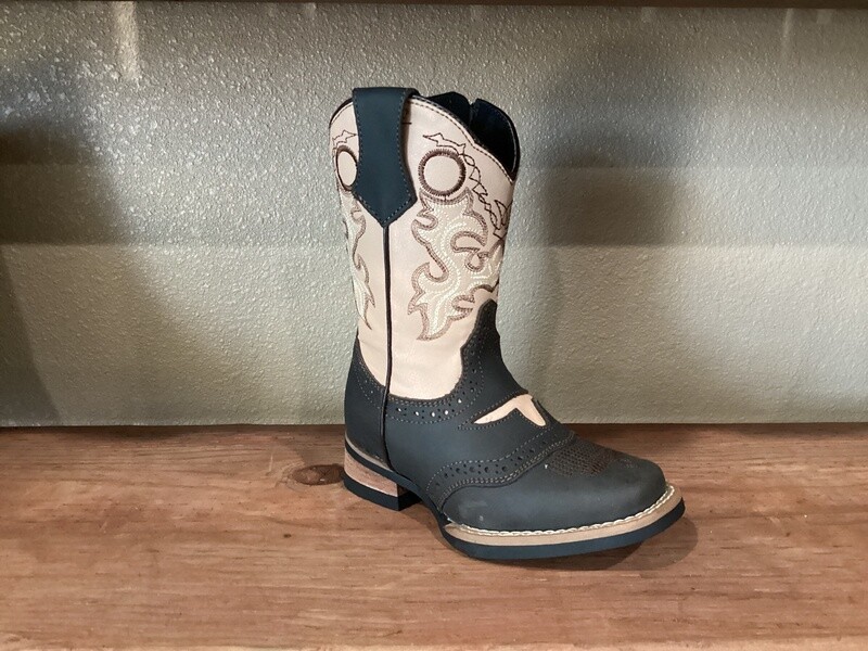 KID'S WHITE DIAMONDS BOOTS 396-18