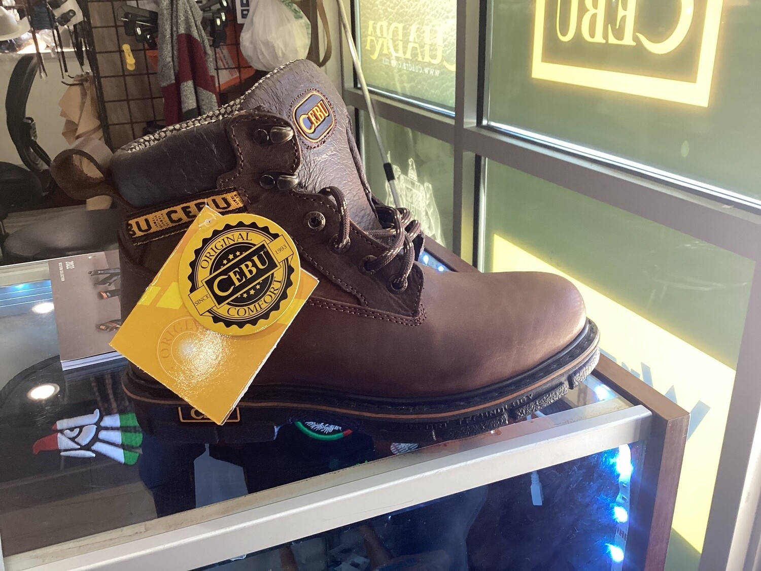 MEN'S BORCE MAX CAFE SOFT TOE 6" WORK BOOTS, Colour: CAFE, Size: 6