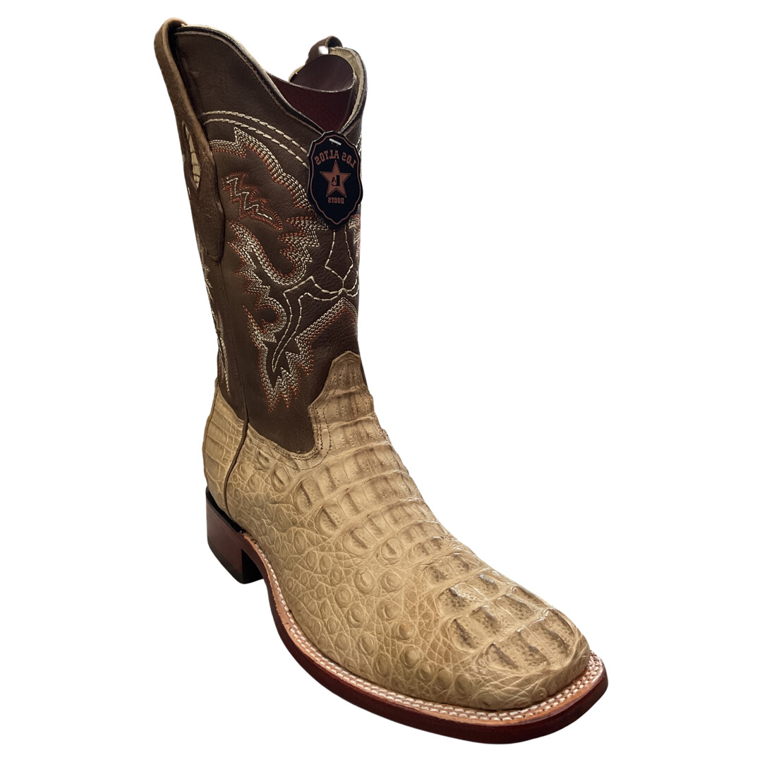 MEN’S LOS ALTOS 822G0251 WIDE SQUARE TOE CAIMAN HORNBACK