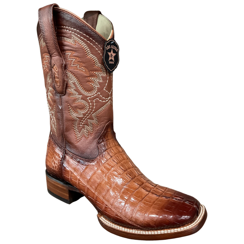 MEN’S LOS ALTOS BOOTS 8220157 WIDE SQUARE TOE CAIMAN TAIL