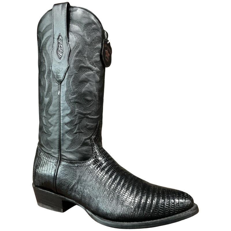 MEN’S LOS ALTOS BOOTS 1650705-D ROUND TOE LIZARD TEJU