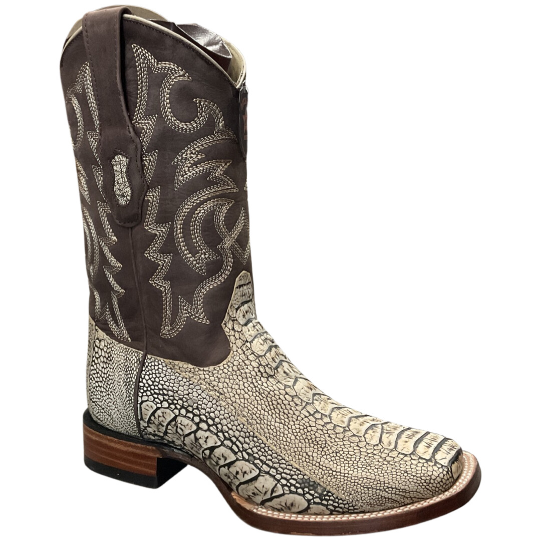 MEN’S LOS ALTOS 8220511-EE WIDE SQUARE TOE OSTRICH LEG”