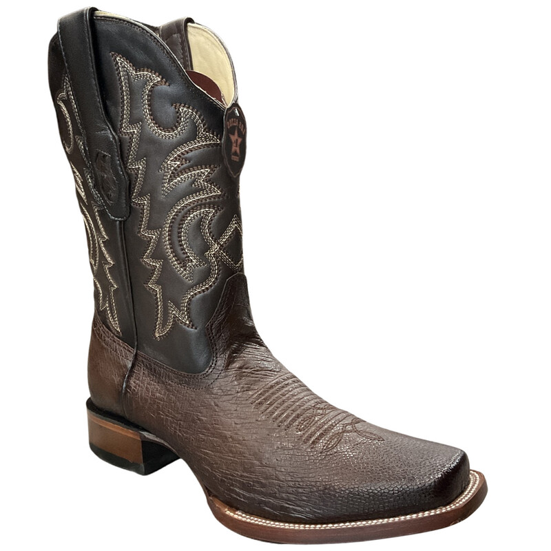 MEN’S LOS ALTOS BOOTS 8129716 RODEO  SQUARE  TOE ,  EE SMOOTH OSTRICH