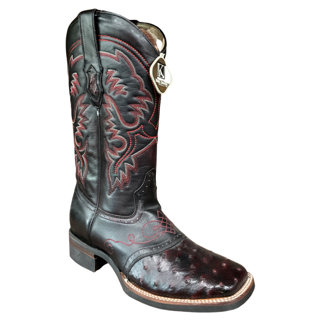 MEN’S KING EXOTIC 48230318-EE RODEO TOE OSTRICH