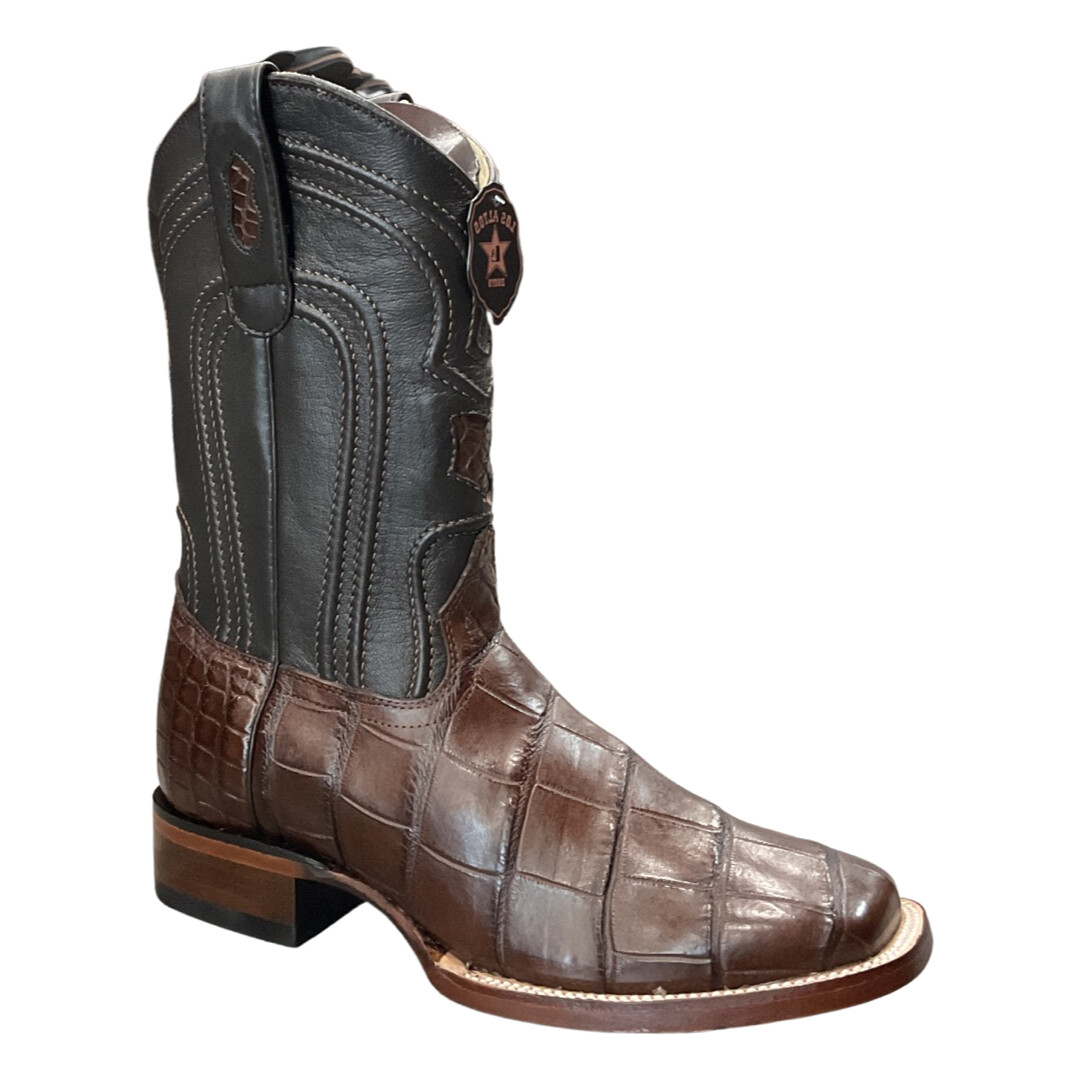 MEN’S LOS ALTOS 8225807-EE WIDE SQUARE TOE ALLIGATOR HORNBACK MEN’S LOS ALTOS 8225807-EE WIDE SQUARE TOE ALLIGATOR HORNBACK