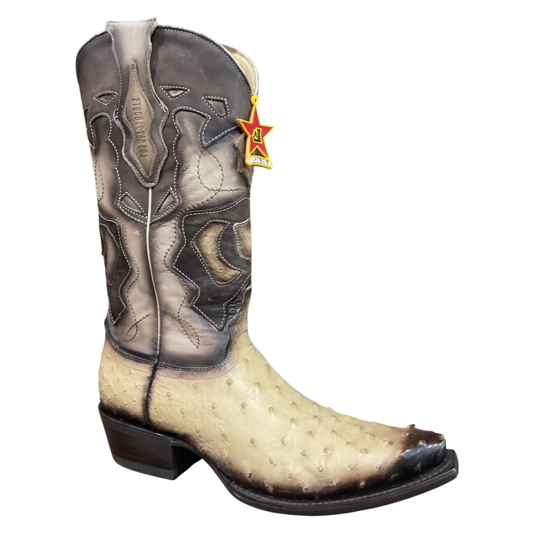 MEN’S LOS ALTOS 194RD0315-EE SQUARE TOE OSTRICH MEN’S LOS ALTOS 194RD0315-EE SQUARE TOE OSTRICH