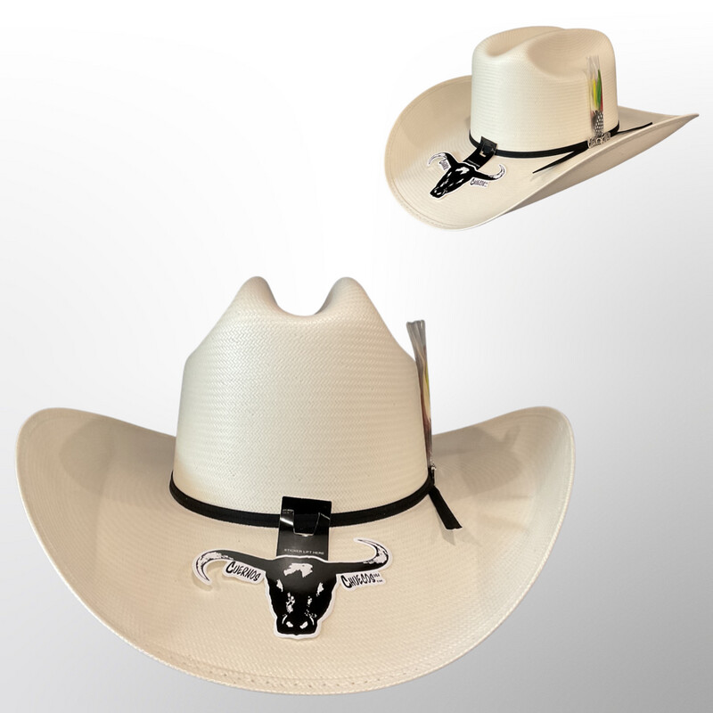 MEN’S CUERNOS CHUECOS STRAW HAT 100X GEORGE LN