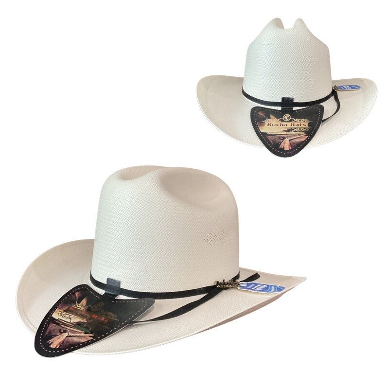 FANTASMA 50X BRIM 3” CROWN 4 1/2 ROCHA STRAW HAT