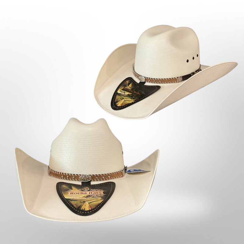 CHIHUAHUA 100X CROWN: 4 1/4 BRIM:4 1/4 ROCHA HATS STRAW HATS