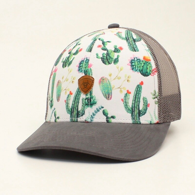 ARIAT LADIES SNAPBACK CACTUS WHITE