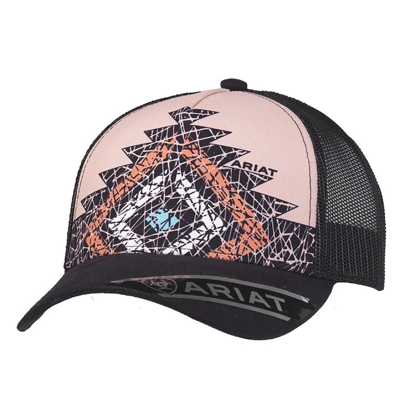 ARIAT LADIES CAP AZTEC DIAMOND PINK