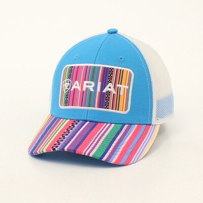 ARIAT LADIES SNAP BACK LARGE PATCH STRIPES MULTICOLORED