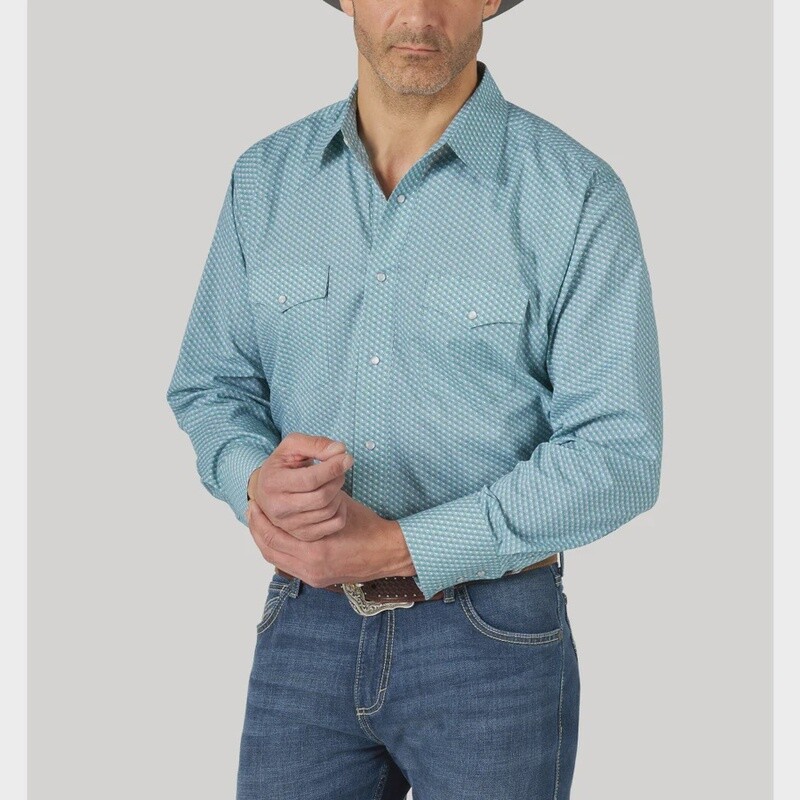 112314636 - Silver Edition® Long Sleeve Shirt - Classic Fit - Turquoise