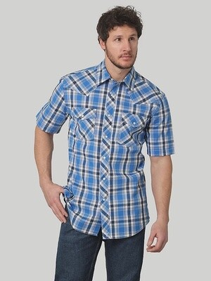 112314977 - Wrangler® 20X® Competition Advanced Comfort Long Sleeve Shirt - Modern Fit - Blue
