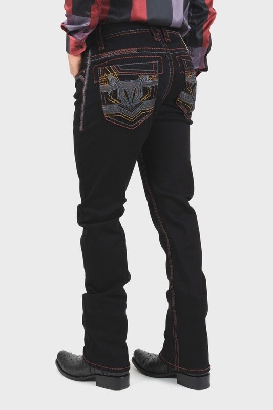 PLATINI BOOT CUT JEANS JET BLACK PHD7741