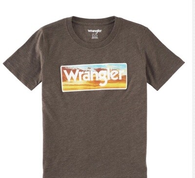 112319269 - Wrangler® Boys T-Shirt - Brown Heather