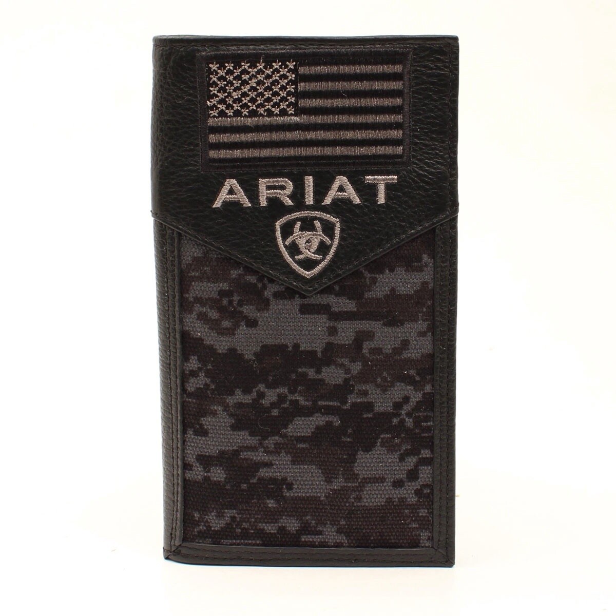 ARIAT RODEO WALLET FLAG BLACK, Colour: BLACK