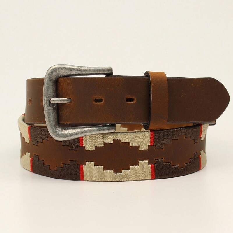 NOCONA MENS BELT 1 1/2 EMBROIDERED STRAP