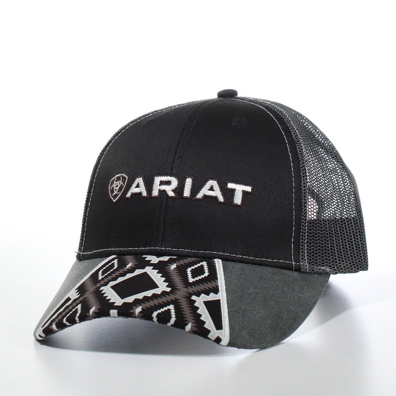 ARIAT MENS CAP SOUTHWEST BLACK A300062601