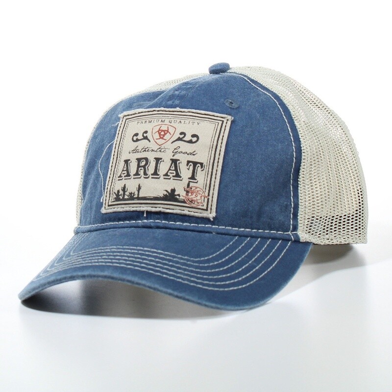 ARIAT MENS CAP AUTHENTIC LOGO DENIM A300062720