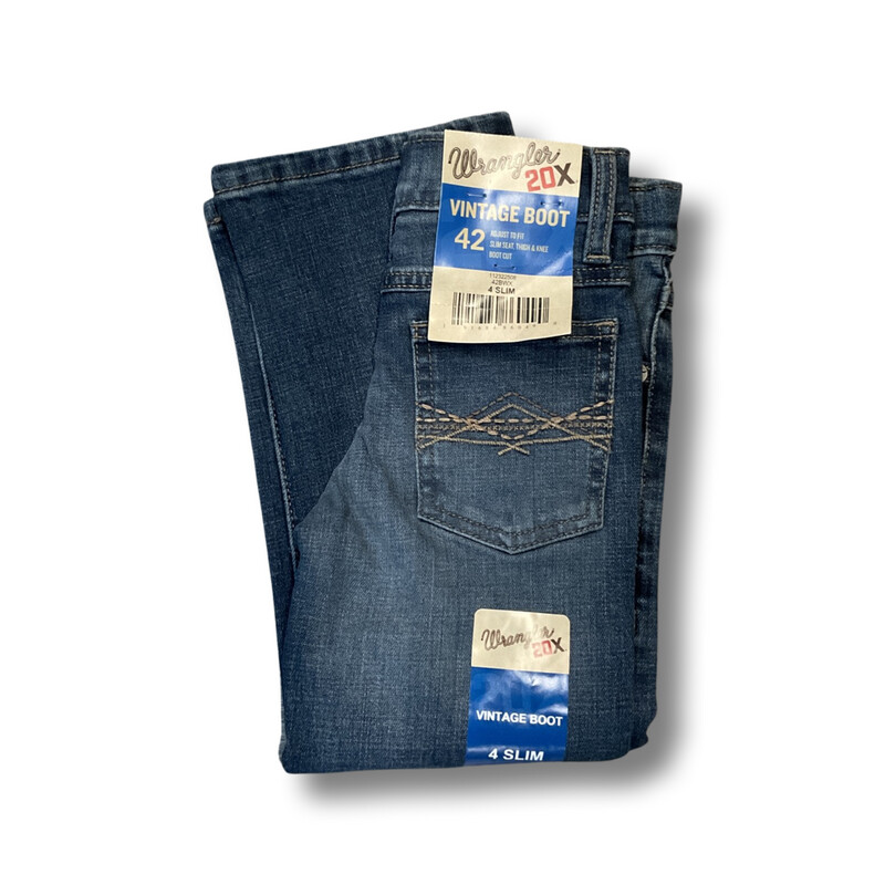 112322508- BOYS WRANGLER 20X VINTAGE BOOT 42BWX