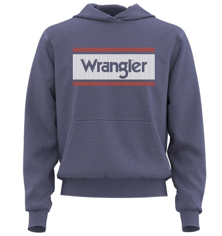 112319242 - Wrangler® Boys Hoodie - Denim Heather