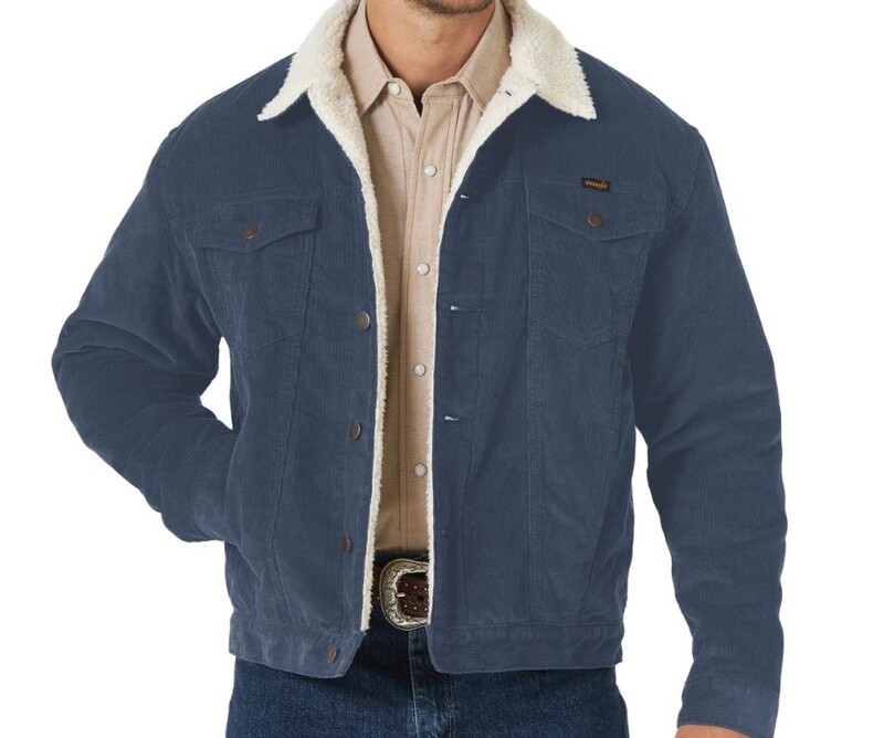 112318282 - Wrangler® Corduroy Sherpa Lined Jacket - Sepia Tint