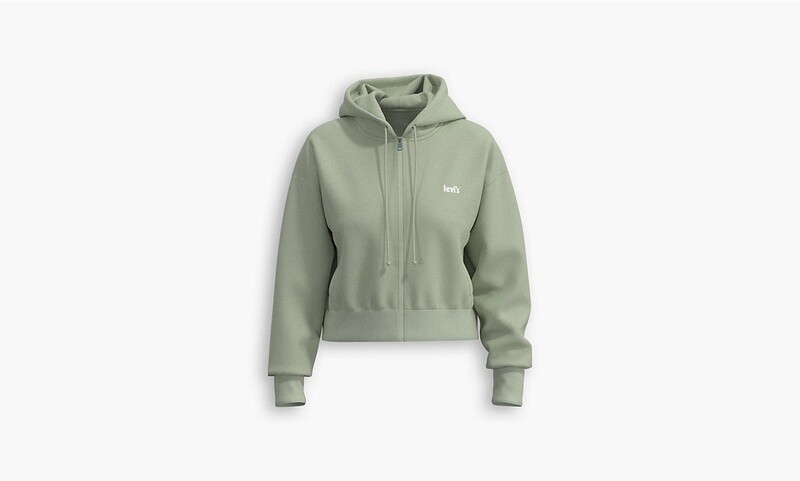 A1930-0002 MEDIA ZIP HOODIE MEADOW MIST