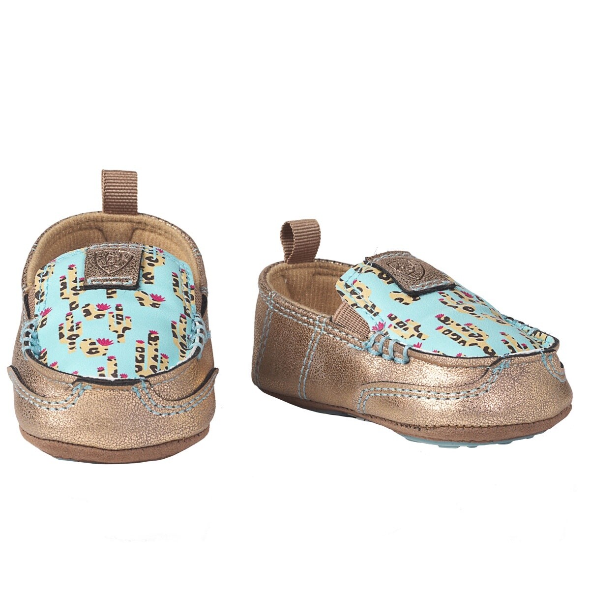 A442002033 ARIAT PIPER STYLE LIL’ STOMPERS INFANT GIRLS CASUALS CACTUS TURQUOISE, Colour: TURQUOISE, Size: 0