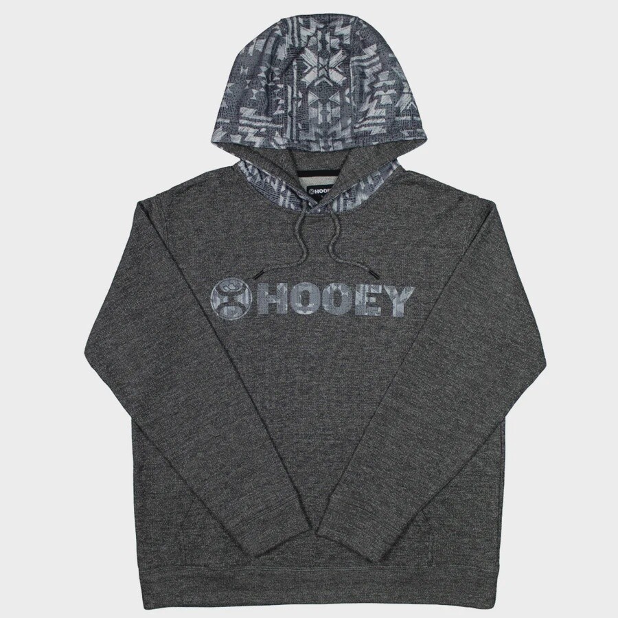 HH1191GY MENS HOOEY LOCK-UP" GREY W/ WHITE LOGO HOODY, Size: S