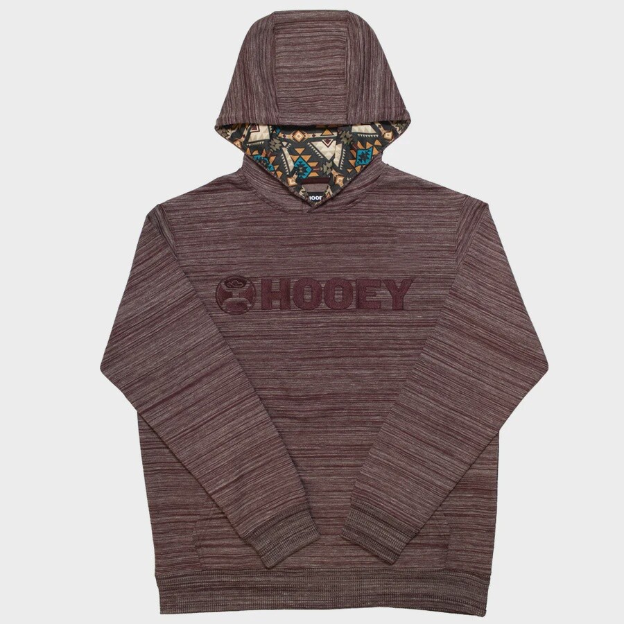 HH1191BU HOOEY YOUTH "LOCK-UP" BURGUNDY HOODY, Size: S