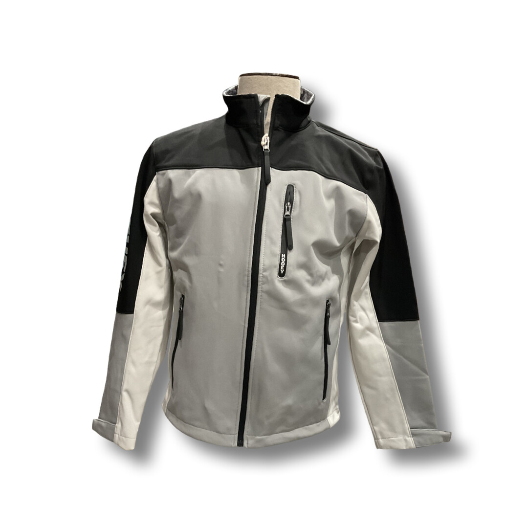 MENS HOOEY Softshell Jacket Charcoal Full Zip with Grey / Black Accents on Sleeves HJ092CH MENS HOOEY Softshell Jacket Charcoal Full Zip with Grey / Black Accents on Sleeves HJ092CH, Size: S