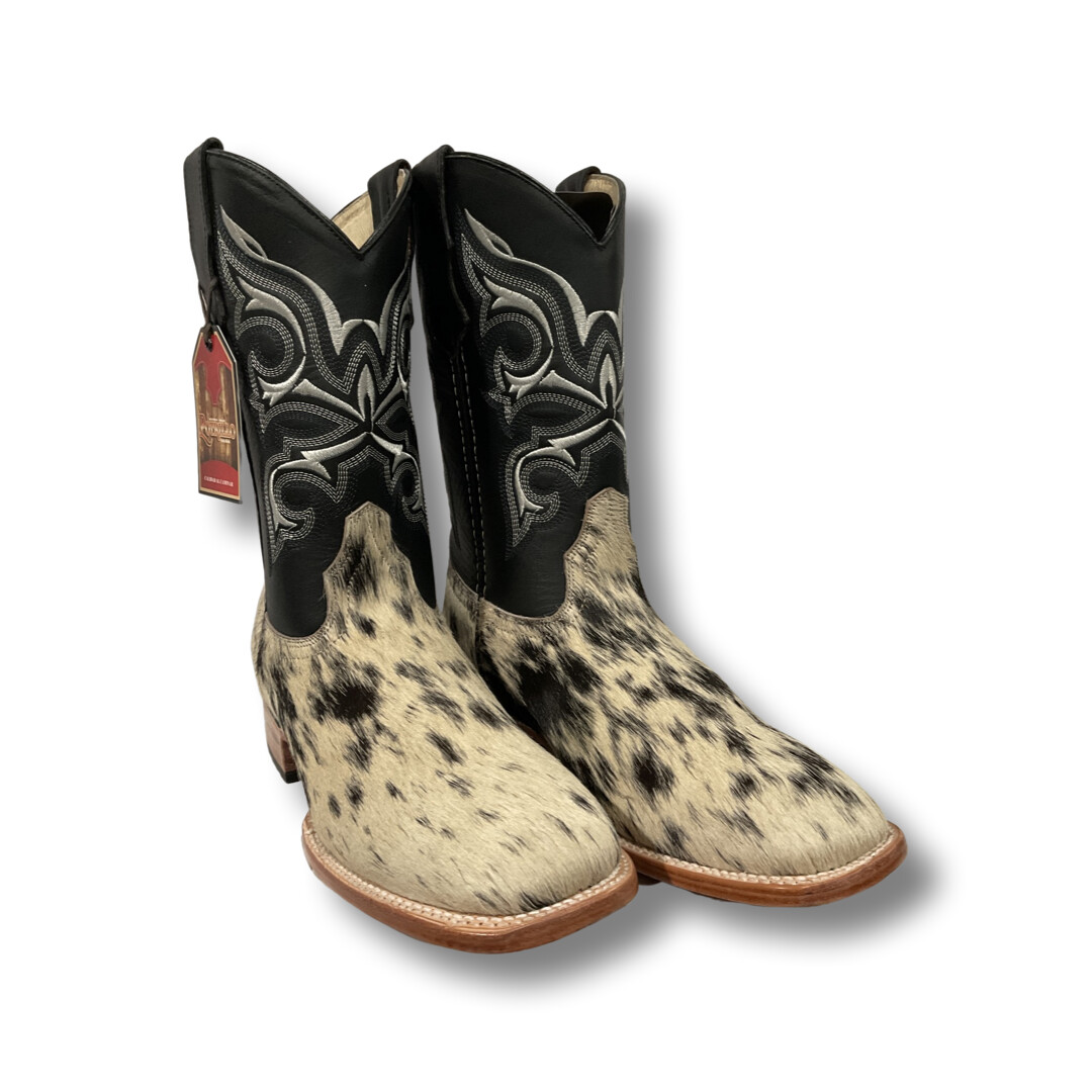 MEN’S POTRILLO 911 COW FUR WIDE SQUARE TOE BOOTS ASSORTED COLORS