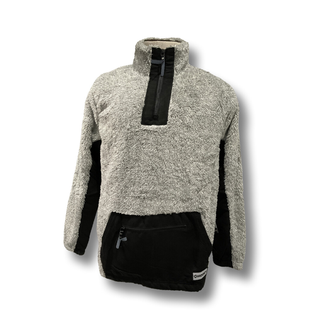 MENS HOOEY FLEECE GREY PULLOVER HFP002GY, Size: S