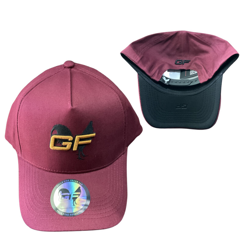GALLO FINO BRAND CAP GF BURGANDY-0002 GF KHAKI-0009