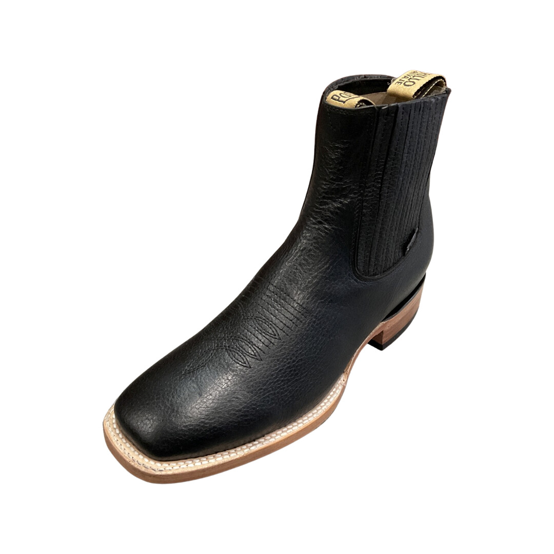 MENS POTRILLO BOTIN TAHOE RODEO SUELA DE CUERO 911 BULLDOG, Colour: BLACK, Size: 6