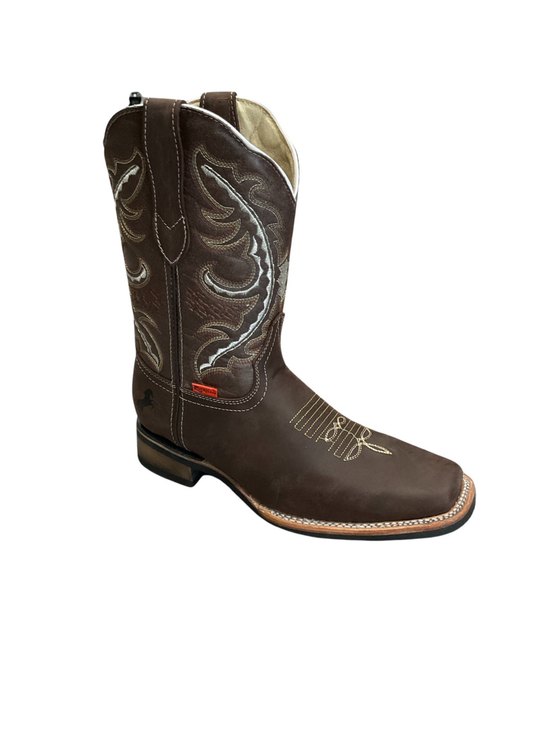 MENS POTRILLO 3001 CRAZY CHOCOLATE RUBBER SOLE, Colour: CHOCOLATE, Size: 6