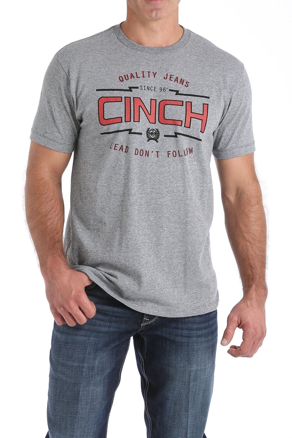 CINCH MENS SHORT SLEEVE TEE - MTT1690377, Colour: CARBON GREY, Size: S
