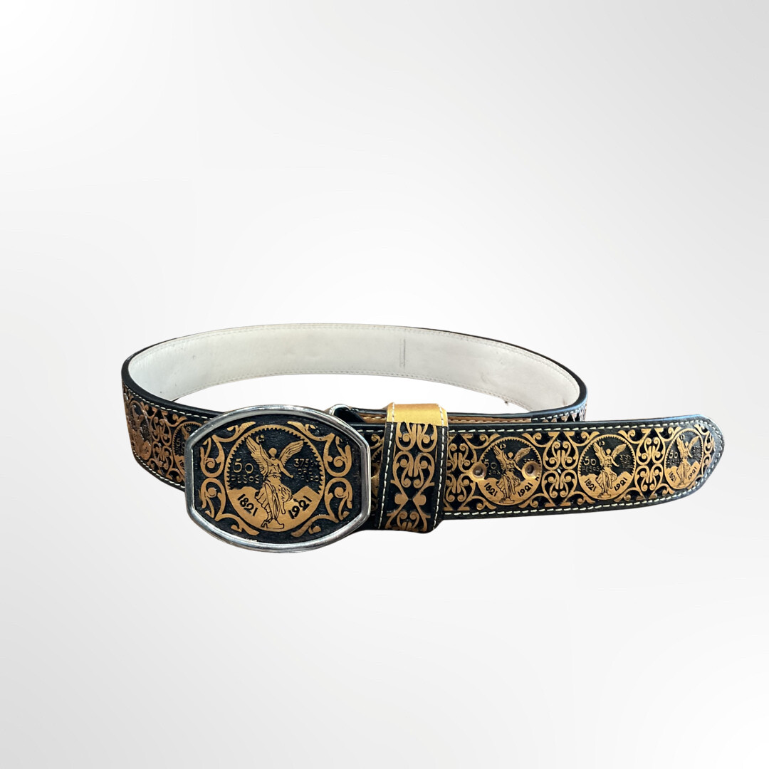 Cintó Potrillo Centenario Lacer De Hombre, Colour: ORO, Size: 32