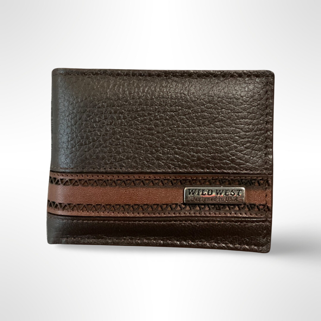 WILD WEST ELK LASER DESIGN WALLET - 2CA65107 WILD WEST ELK LASER DESIGN WALLET - 2CA65107, Colour: BROWN