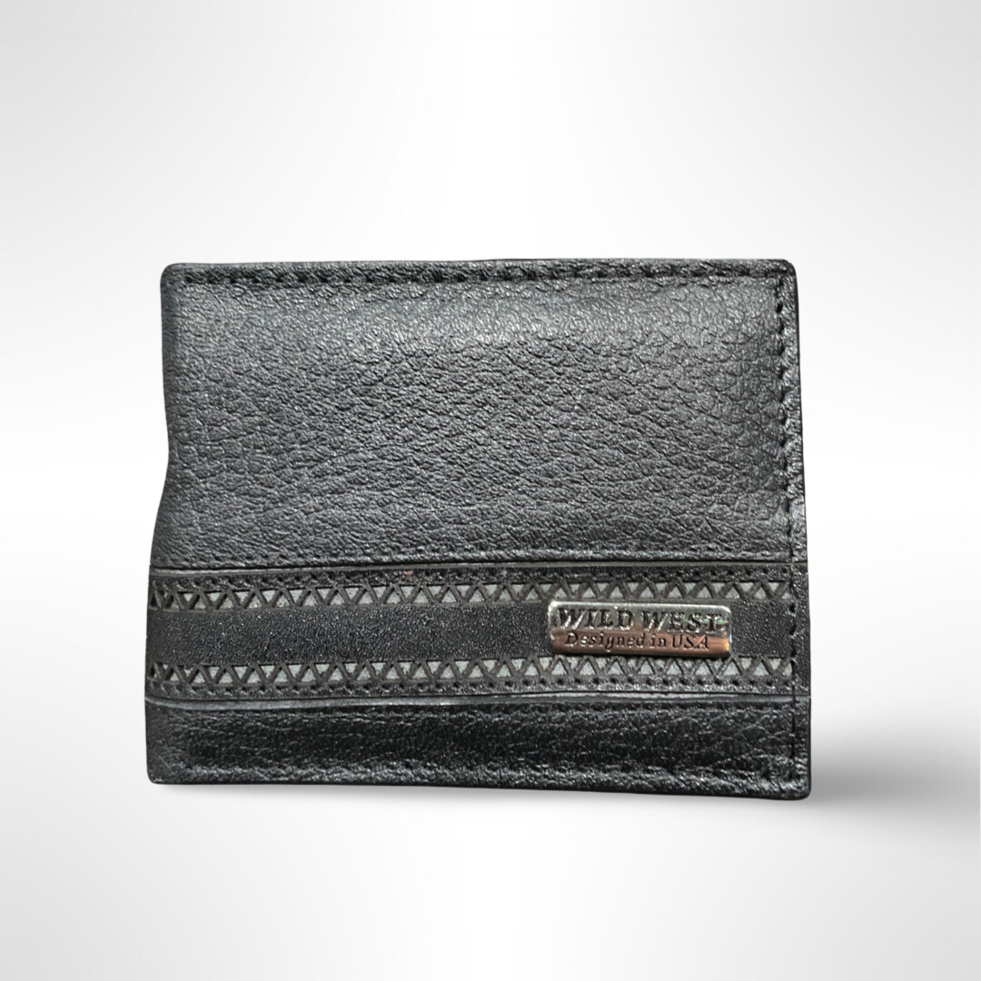 WILD WEST ELK LASER DESIGN WALLET - 2CA65105, Colour: BLACK