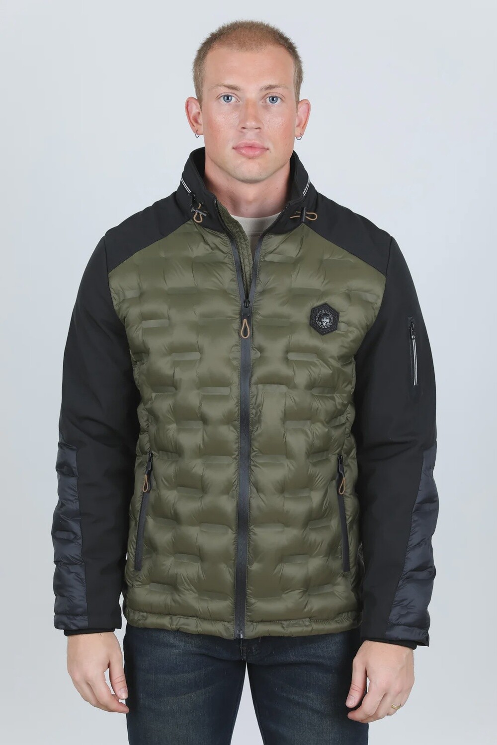 Men's Insulated Lightweight Water-Resistant Softshell Jacket - Olive FJT9411 Men's Insulated Lightweight Water-Resistant Softshell Jacket - Olive FJT9411, Colour: Olivo, Size: S