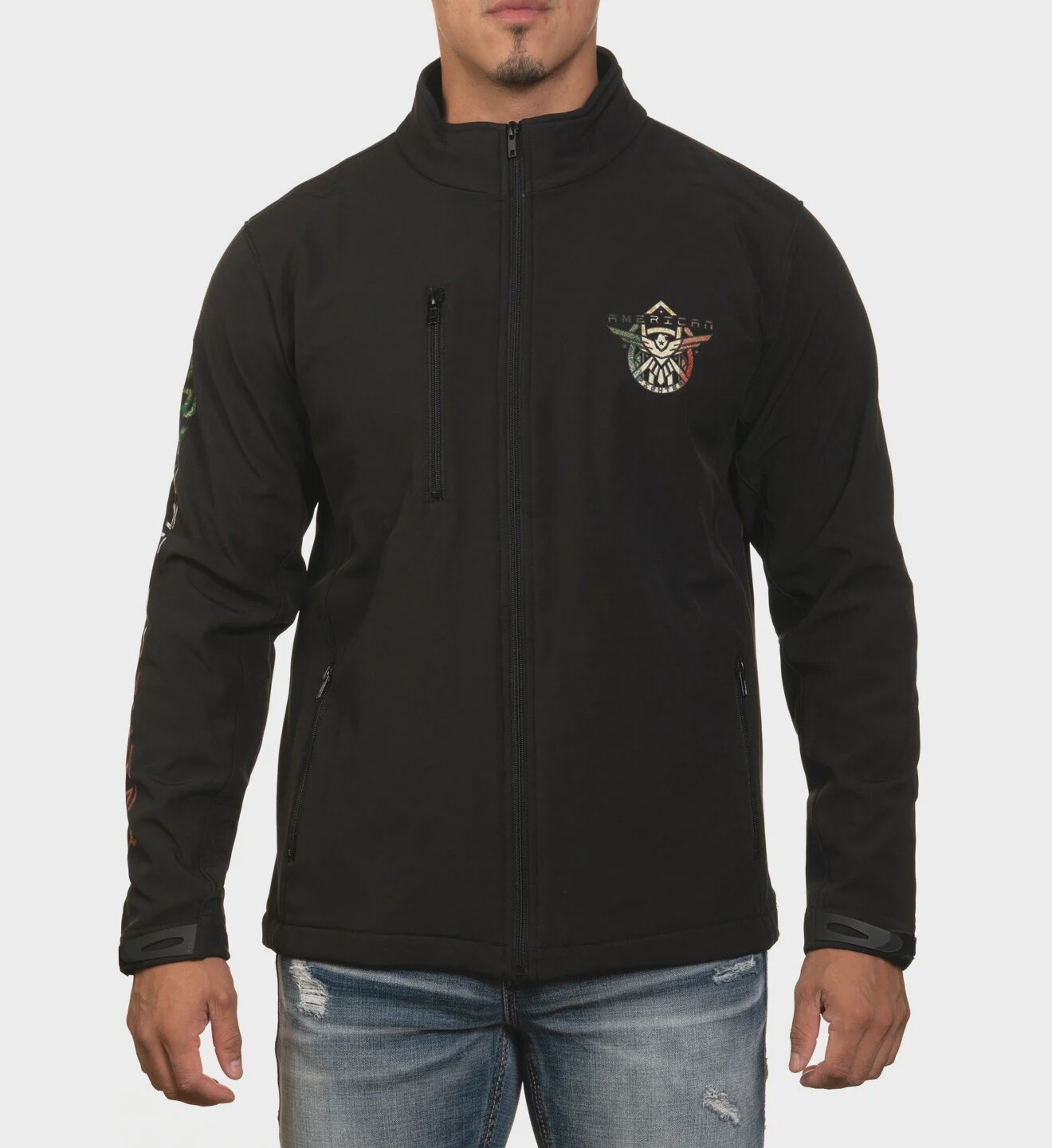 AMERICAN FIGHTER CERRITOS JACKET FM14836, Colour: BLACK, Size: XS